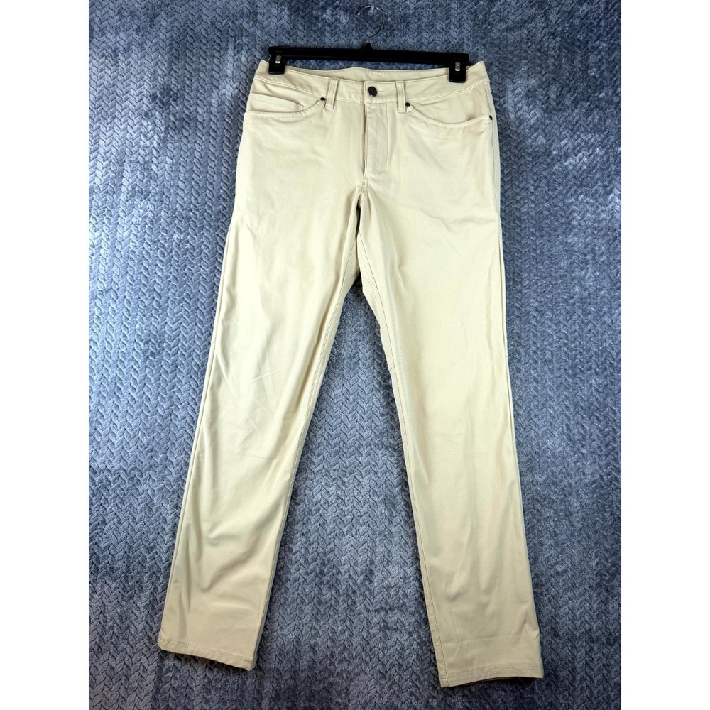 Lululemon‎ ABC Pants Mens 32W Versatile Khaki Low Rise Straight Leg Workwear